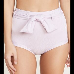 Anthropologie peony swimwear lavender high pant 12